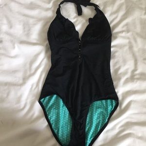 Black Guess one piece swimsuit